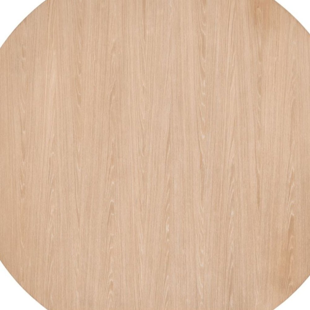Round Oak Dining Table for 4 with Hand Finished Pedestal Base Design