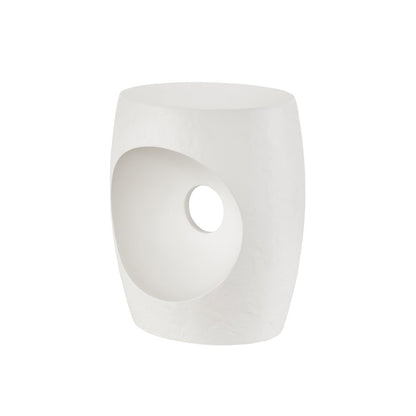 Canyo Accent Table In Abaco White Color