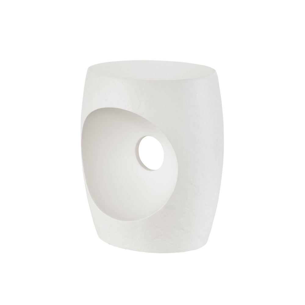 Canyo Accent Table In Abaco White Color