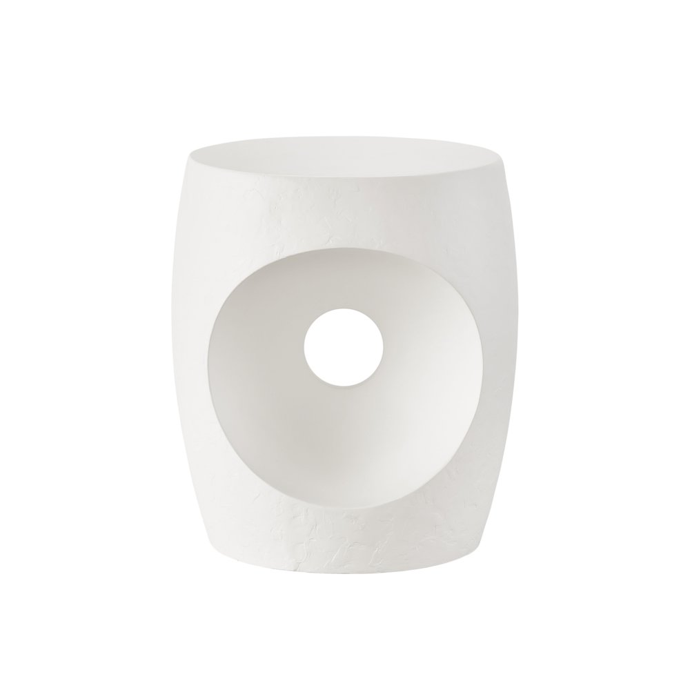 Canyo Accent Table In Abaco White Color