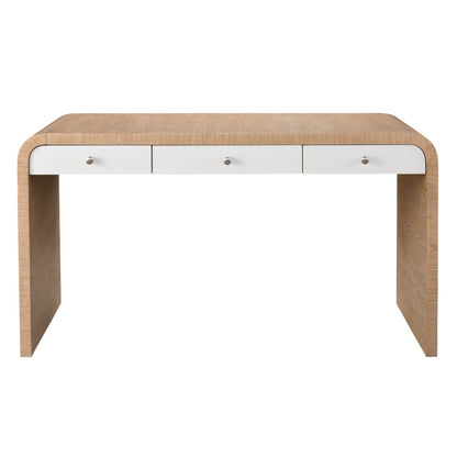 Desk In Tech Oak/Glacier Color