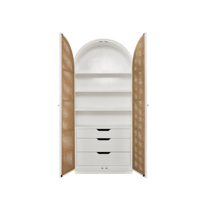 Golden Hour Utility Cabinet In Cane/Glacier Color