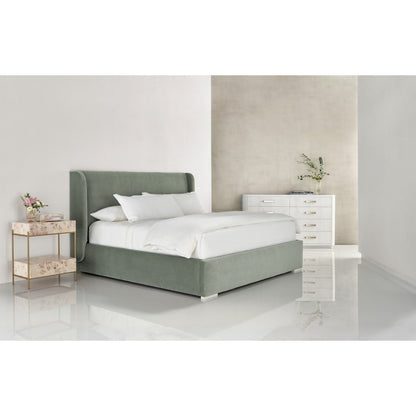 Restore Bed Complete Queen 50 In Soft, Brushed Nickel Color