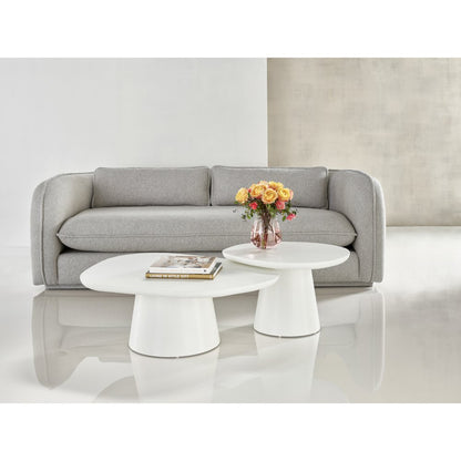 Tranquility Nesting Cocktail Tables In Milky Mushroom Color