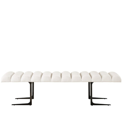 Devereux Bed Bench In Satin Bronze Color