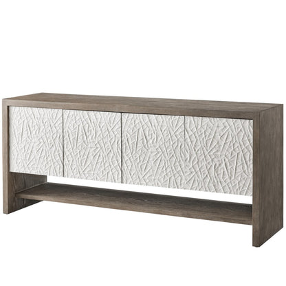 San Roque Console In Weathered Oak Color