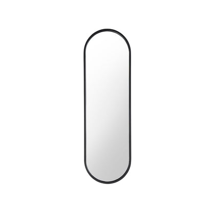 Metal Accent Mirror In Soft Matte Black Color