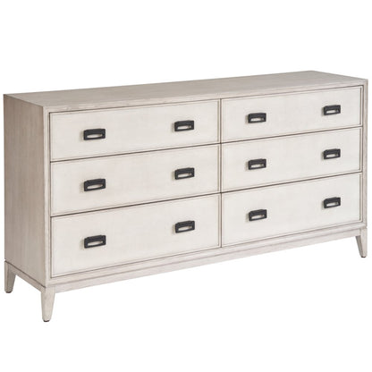 Six Drawer Dresser In Rolling Fog Color