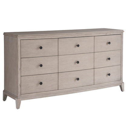 Nine Drawer Dresser In Rolling Fog Color