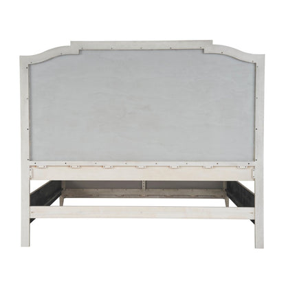 Panel Bed Queen In Rolling Fog Color