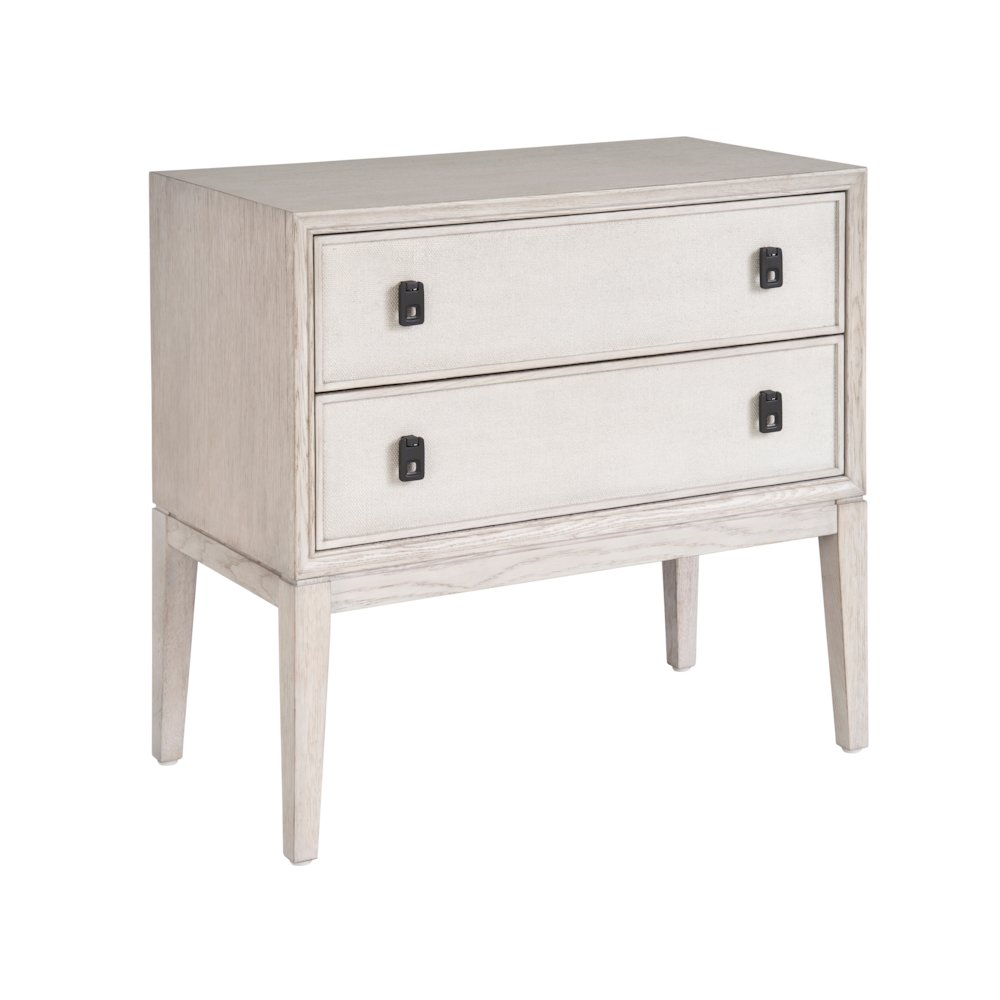 Two Drawer Nightstand In Rolling Fog Color