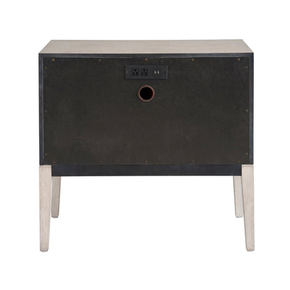 Two Drawer Nightstand In Rolling Fog Color