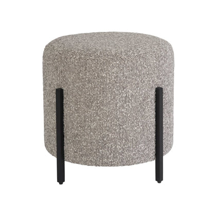 Pouf In Soft Matte Black Color