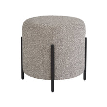 Pouf In Soft Matte Black Color