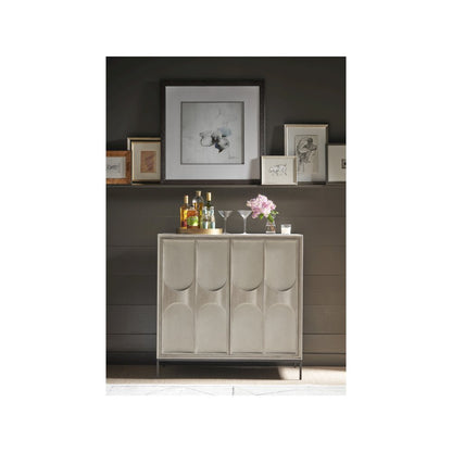 Bar Cabinet In Rolling Fog/Flat Linen Door Fronts Color
