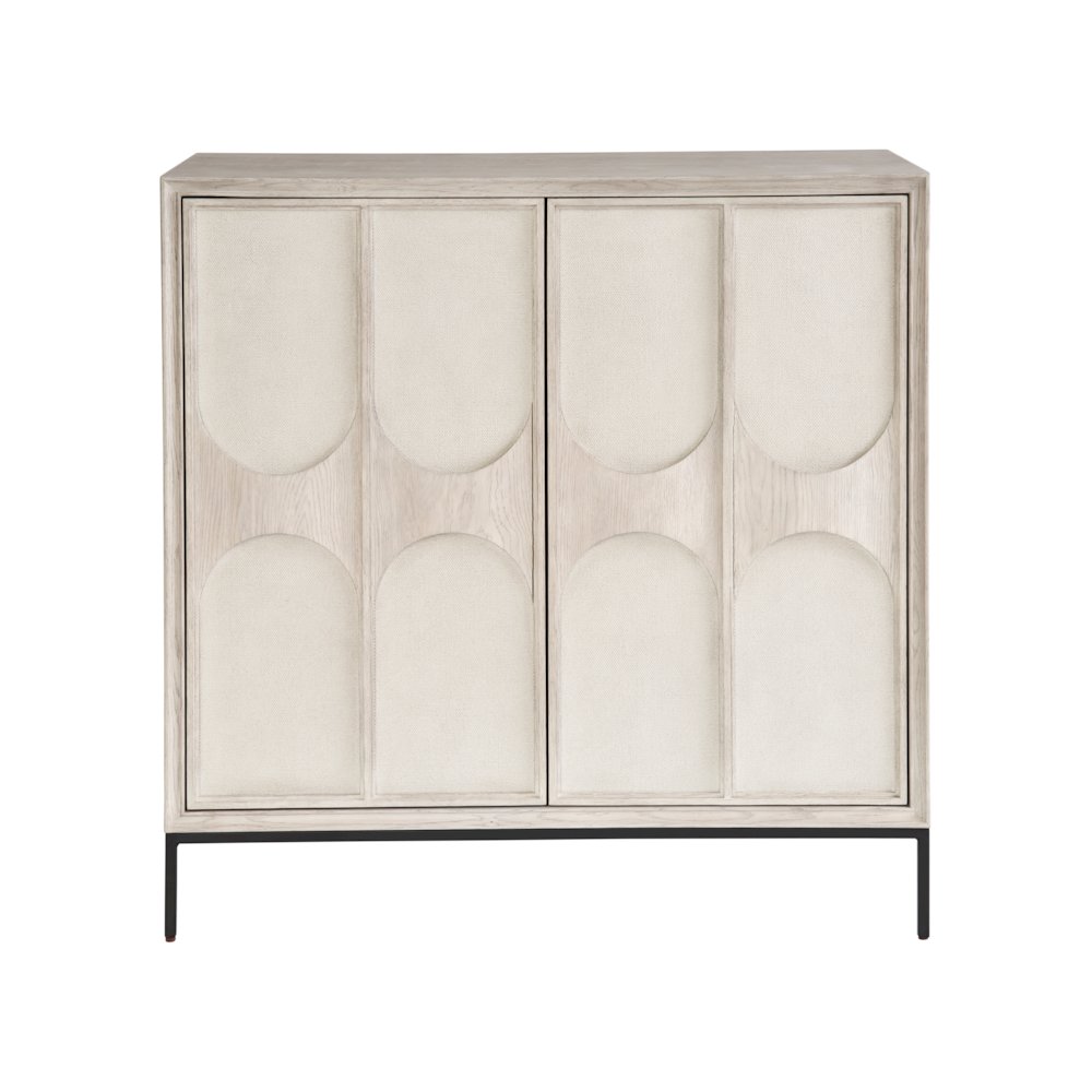 Bar Cabinet In Rolling Fog/Flat Linen Door Fronts Color