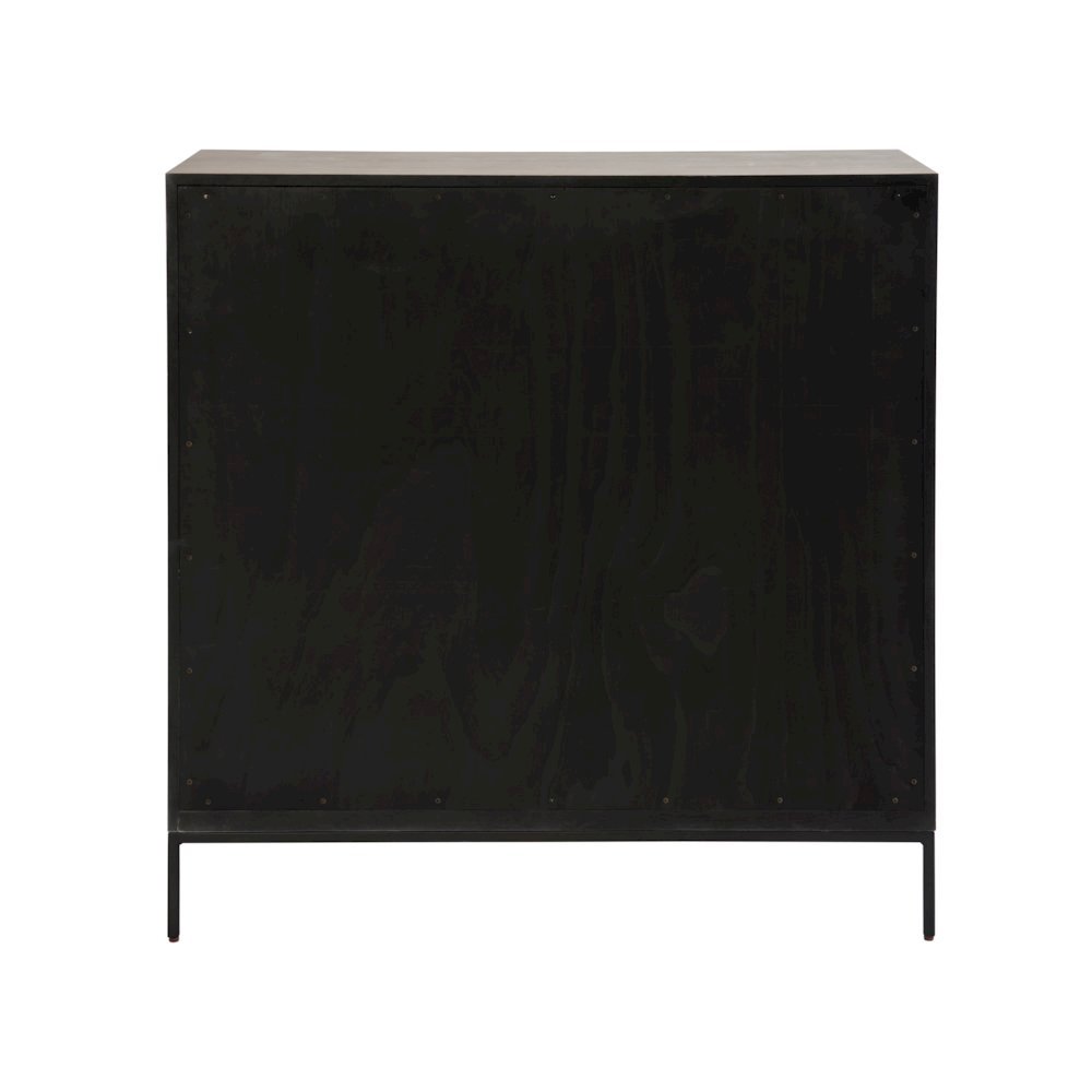 Gray Wood Bar Cabinet with Wine Storage and Pull-Out Work Surface