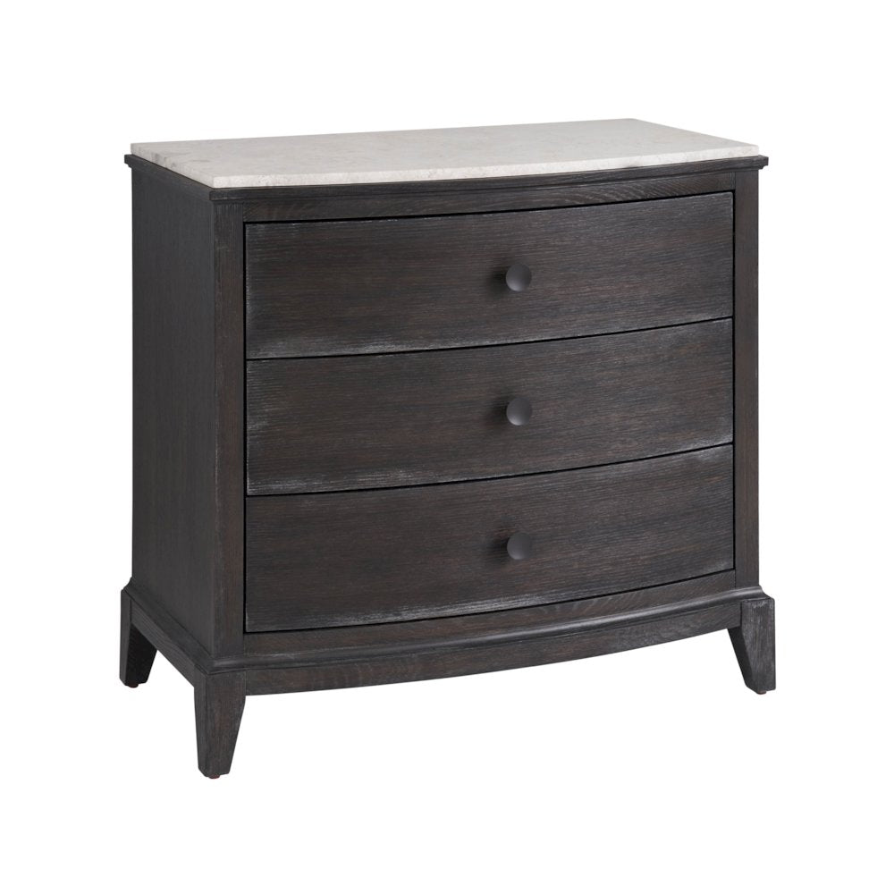 Three Drawer Nightstand In Ravenwood Color