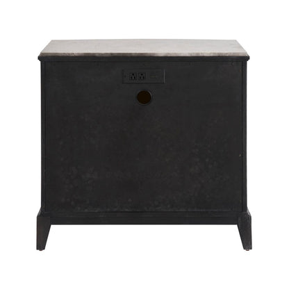 Three Drawer Nightstand In Ravenwood Color