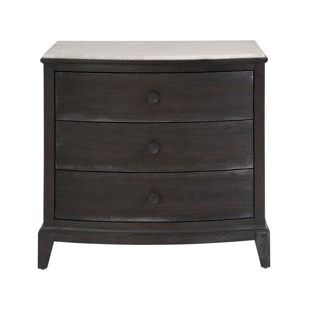 Three Drawer Nightstand In Ravenwood Color