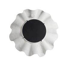 Scallop Mirror In Shell White Color