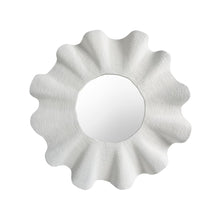 Scallop Mirror In Shell White Color