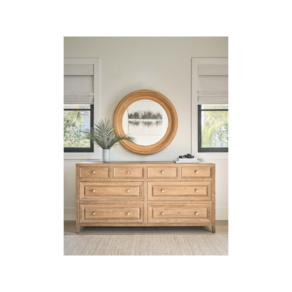 Lakeway Mirror In Natural Rattan Color