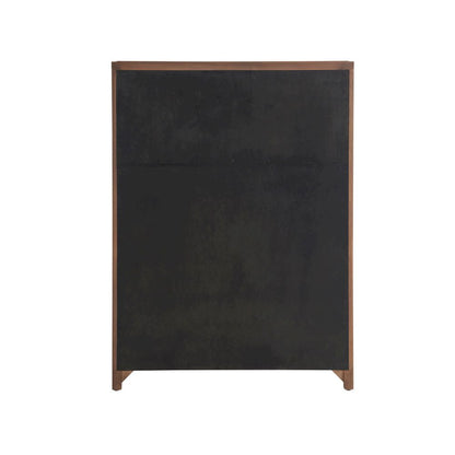 Beige Chest of Drawers with Doors and Drawers for Bedroom Furniture