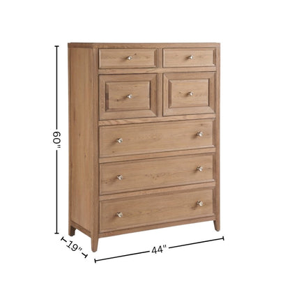 Beige Chest of Drawers with Doors and Drawers for Bedroom Furniture