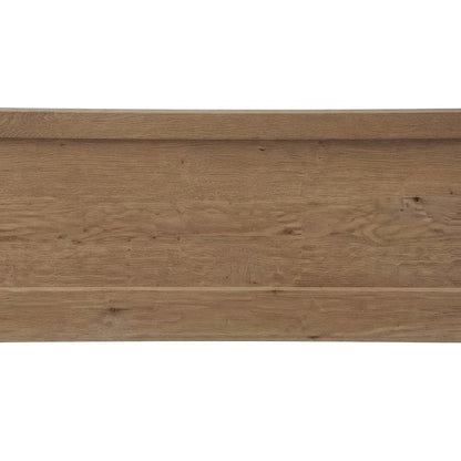 Hardwood King Platform Bed with Reversible Rails and Five Slats, Sand Dune