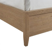 Hardwood King Platform Bed with Reversible Rails and Five Slats, Sand Dune