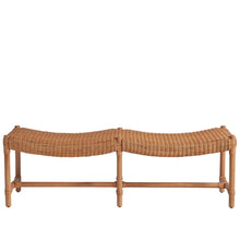 Murro Bay Bench In Natural Rattan Color