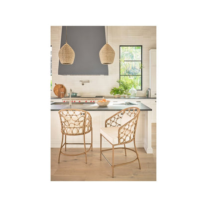Pebble Counter Chair In Natural   Color