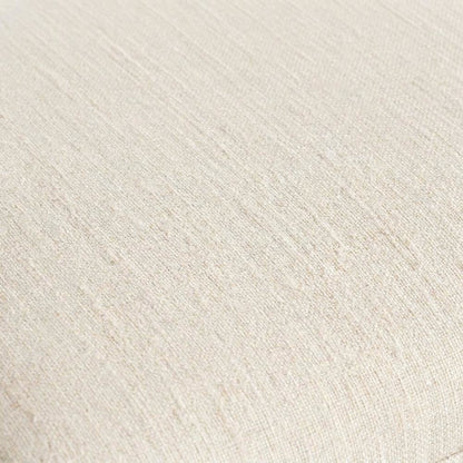 Polyester-Upholstered Console Stool with Split Rattan and Crypton Fabric