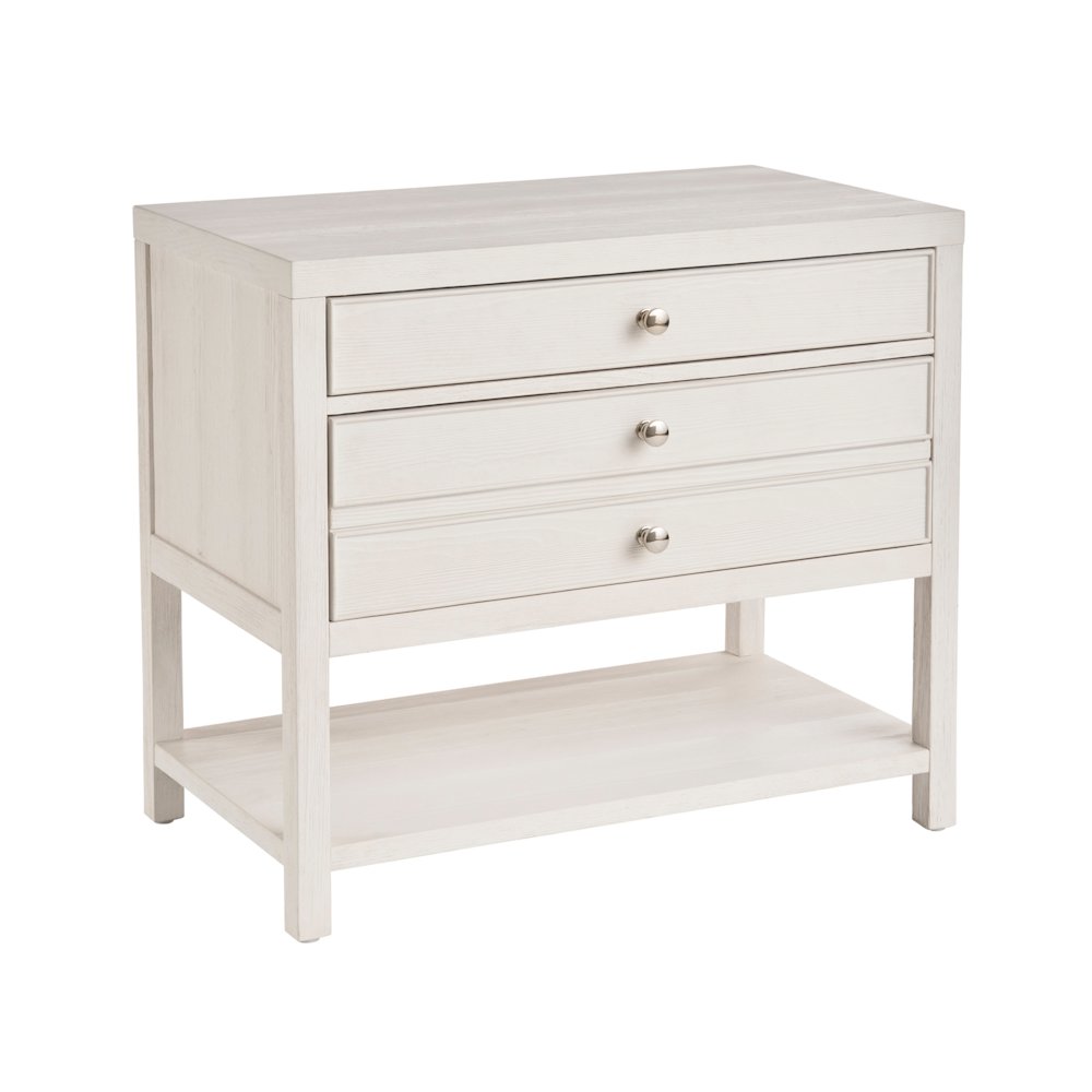 Saugatuck Nightstand In White Sand Color