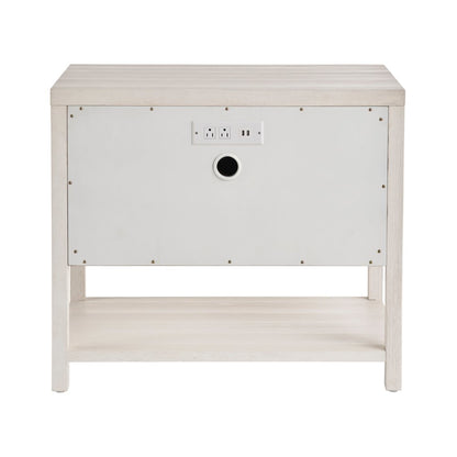 Saugatuck Nightstand In White Sand Color
