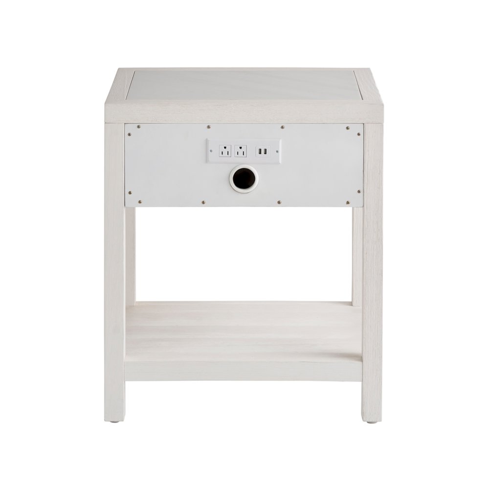 Turo Nightstand In White Sand Color