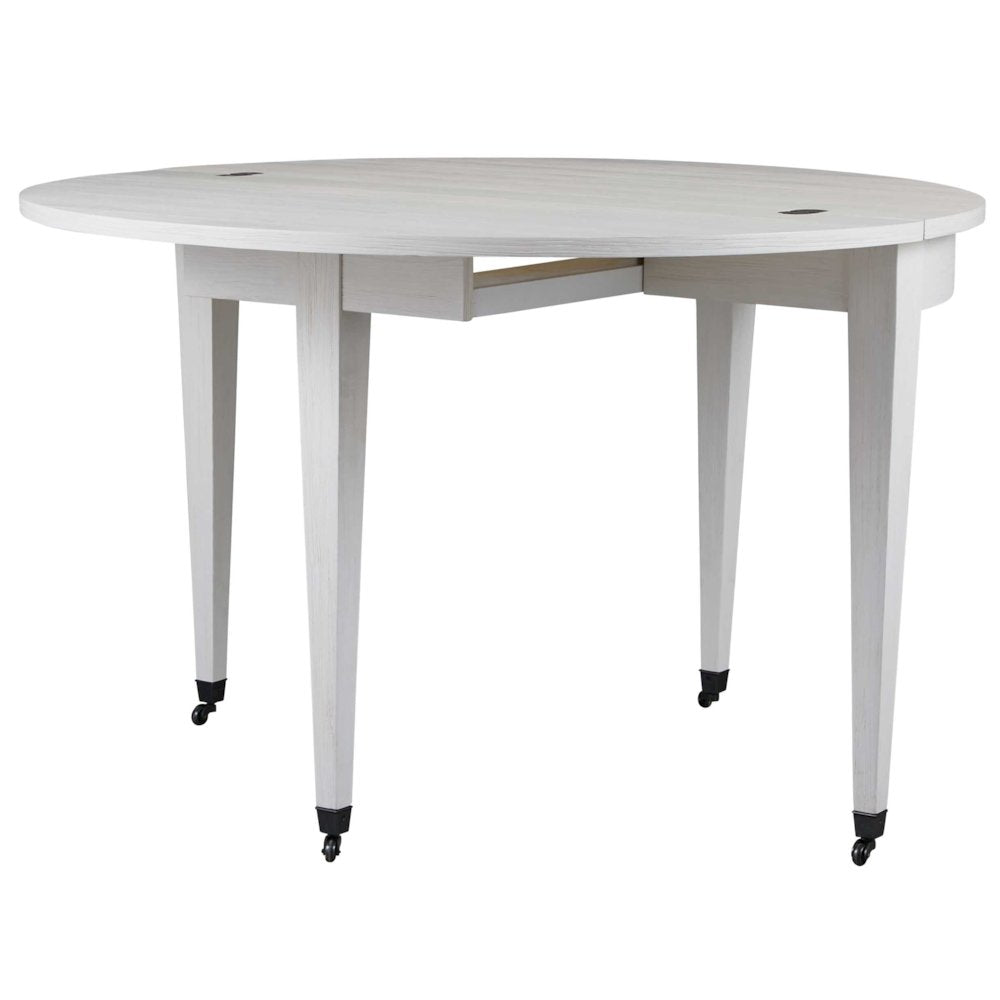 Watercolor Dining Table In White Sand Color