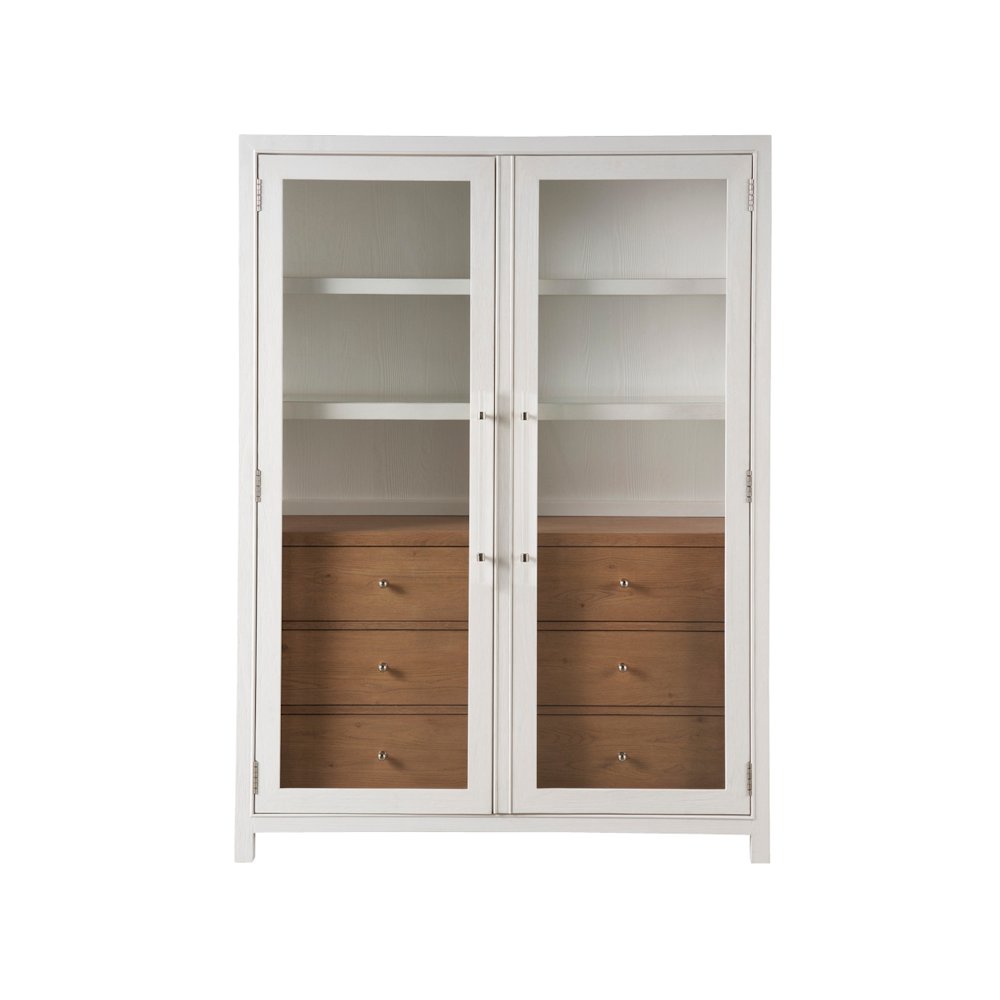 Seaside Display Cabinet In White Sand/Sand Dune Color