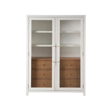 Seaside Display Cabinet In White Sand/Sand Dune Color