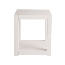 Hermosa Square End Table In White Sand Color