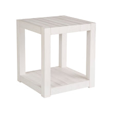 Hermosa Square End Table In White Sand Color