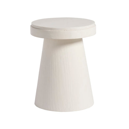 Madeira Accent Table In White Sand Color