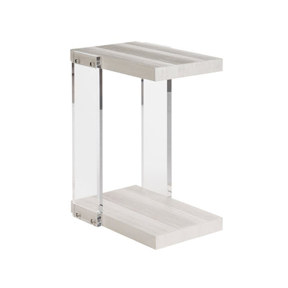 St Kitts Accent Table In White Sand Color