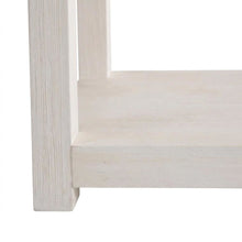 Console Table for Entryway, Sofa or Hallway with Open Shelf, White Sand