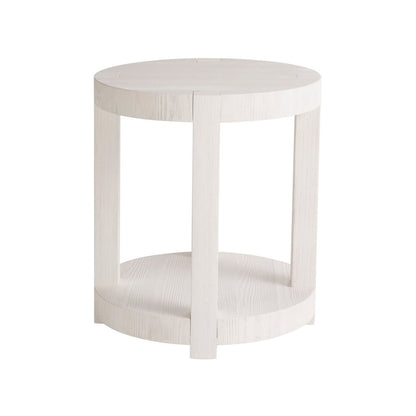 Hermosa End Table In White Sand Color