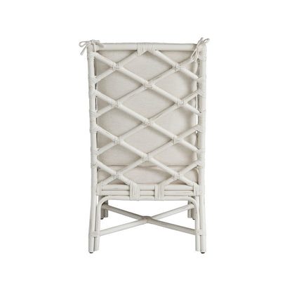 Santa Rosa Arm Chair In White Rattan Color