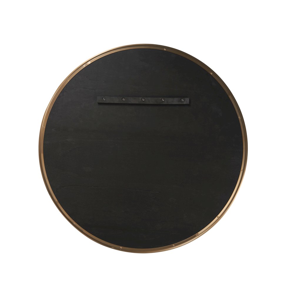 Orion Mirror  In White Satin Bronze Color