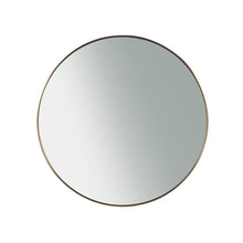 Orion Mirror  In White Satin Bronze Color