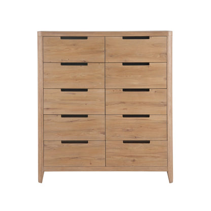 Walker Drawer Chest In Organic Natural Oak Color